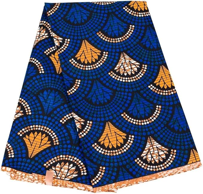African Fabric 6 Yard Printed Wax Cloth African Ankara Fabric for Party Dress A64