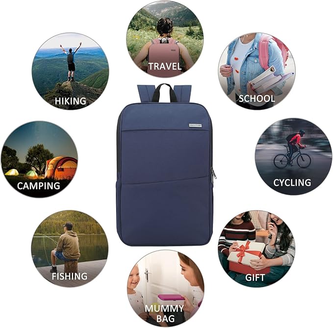 MAXTOP Deep Storage Laptop Backpack with USB Charging Port[Water Resistant] College School Computer Bookbag Fits 17 Inch Laptop