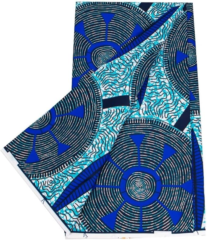 African Fabric 6 Yard Printed Wax Cloth African Ankara Fabric for Party Dress