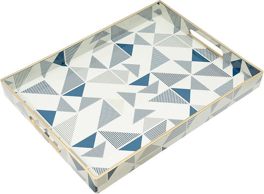 Coffee Table Tray, Serving Trays with Handles, Large Tray for Ottoman Coffee Table, Trays for Living Room Modern