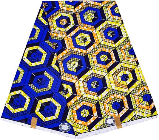 African Fabric 6 Yard Ankara Fabric Tribal Print Fabric for Party Dress