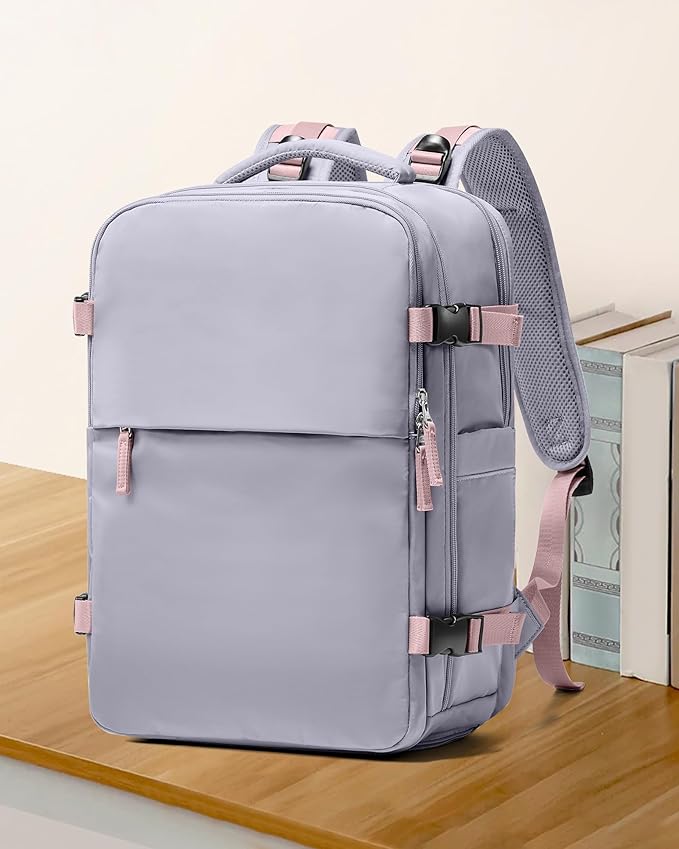 coowoz Large Travel Backpack For Women,Carry On Backpack Flight Approved,Hiking Backpack Waterproof Outdoor Sports Rucksack Casual Daypack