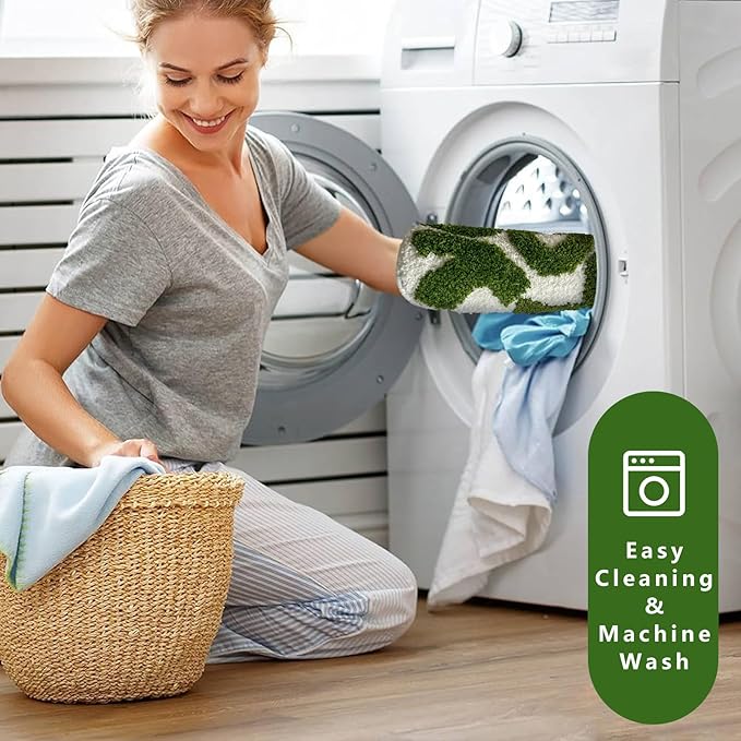 You Look Good Bath Mat, Fun Bathroom Rug,Green Bathroom Mat Cool Rugs for Bedroom Non Slip Microfiber Plush Cool Rugs for Bedroom Washable Absorbent for Bathtub 21"x25"