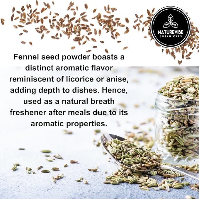 Naturevibe Botanicals Fennel Seed Ground Powder 5lb | Foeniculum Vulgare | Indian Spice | [Packaging May Vary]