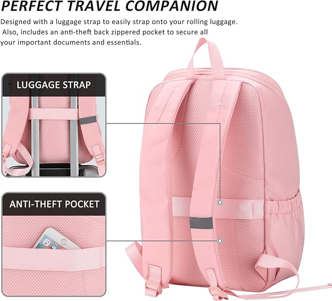 MAXTOP Deep Storage Laptop Backpack with USB Charging Port[Water Resistant] College Computer Bookbag Fits 16 Inch Laptop