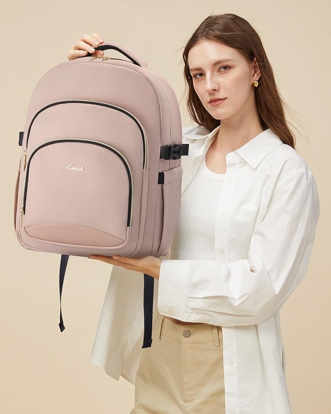 LOVEVOOK Laptop Backpack for Women, 17-Inch Work Backpack, Back to School Bookbag for College Student Teen Girls, Casual Personal Item Travel Bag Business Computer Daypack for Teacher Nurse, Gift