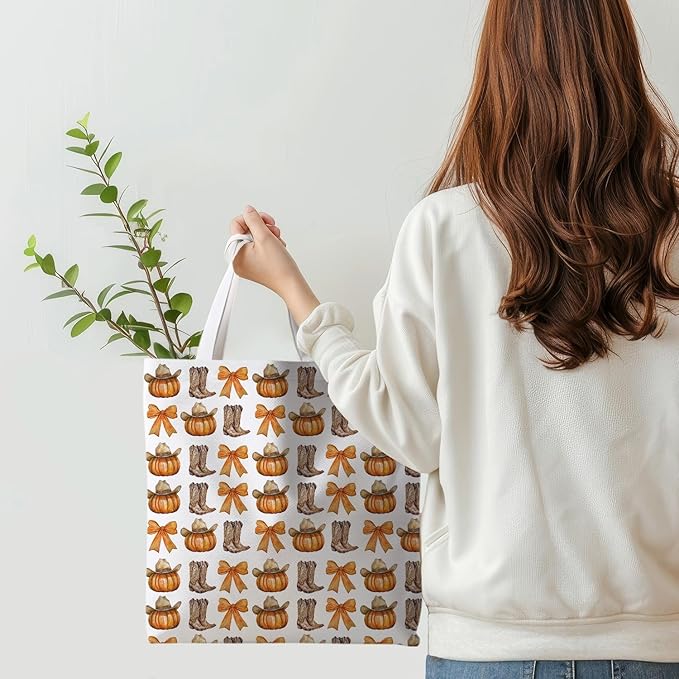 Halloween Tote Bag, Halloween Gifts for Women, Horror Tote Bag, Reusable Grocery Bags Shopping Bags