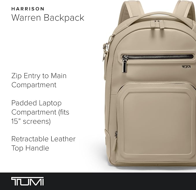 TUMI - Harrison Warren Backpack - 15-Inch Laptop Backpack - Stylish Women's & Men's Backpack for Travel & Business - Lime stone