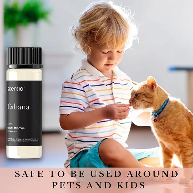 Hotel Diffuser Oil Inspired by The Ritz Carlton Hotel Scent - 20 mL 0.67 fl oz - Fragrance Oil Blend Botanical Jasmine, Bergamot & Fresh Marine Notes for Aromatherapy Diffusers - Cabana