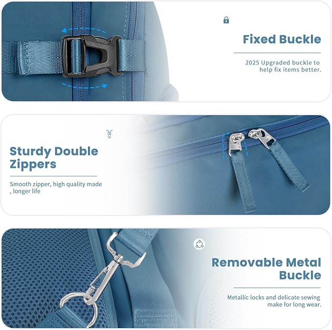 Travel laptop Backpack for Men Women, Personal Item Size Flight Approved, 16 Inch Laptop Bag with Multi-Pockets, College Computer Bag, Waterproof Carry On Backpack Casual Daypack Backpack