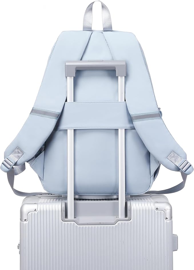 abshoo Big Student Laptop Backpack For College Women Middle High School Teen Girls Bookbag Travel Daypack (LightsteelBlue)