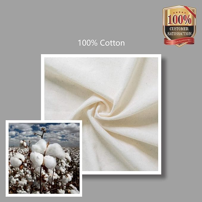 TOPDesign 192-Pack Economical 16"x15" Cotton Tote Bags, Lightweight Medium Reusable Grocery Shopping Cloth Bags, Suitable for DIY, Advertising, Promotion, Gift, Activity