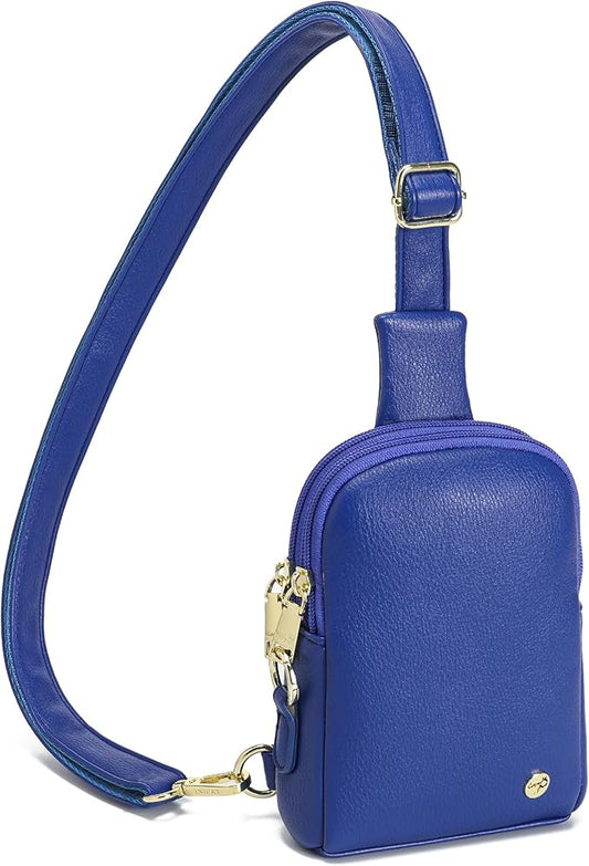 INICAT Travel Small Sling Bag Leather Crossbody Bags for Women Fanny Packs Cross Body Bag for Woman Cross Body Purses