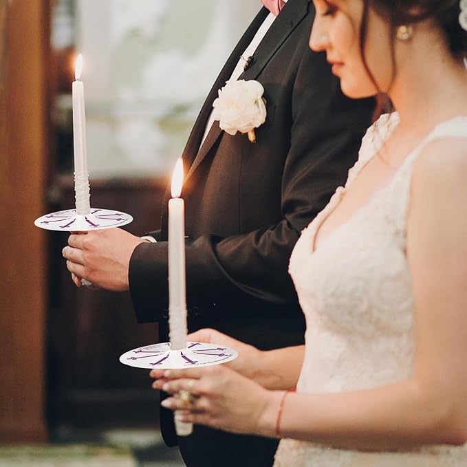 Set of 40 White Spell & Chime – Premium Mini Taper Candles for Rituals, Prayer, Birthdays, Meditation, Altar - 4 Inch Tall, Unscented (White)