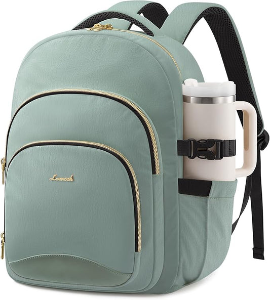 LOVEVOOK Laptop Backpack for Women, 15.6-Inch Work Backpack, Back to School Bookbag for College Student Teen Girls, Casual Personal Item Travel Bag Business Computer Daypack for Teacher Nurse, Gift