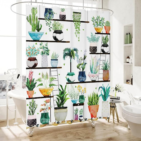 Bohemian Bathroom Curtain Colorful Boho Floral Print Beautiful Bright Polyester Fabric Cloth Shower Curtain for Bathroom Decoration, 72"x72"