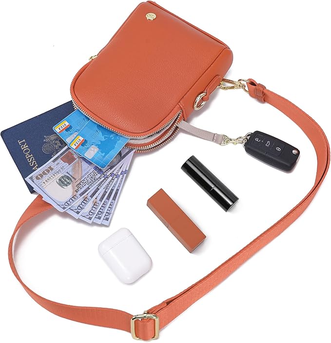 INICAT Travel Small Sling Bag Leather Crossbody Bags for Women Fanny Packs Cross Body Bag for Woman Cross Body Purses