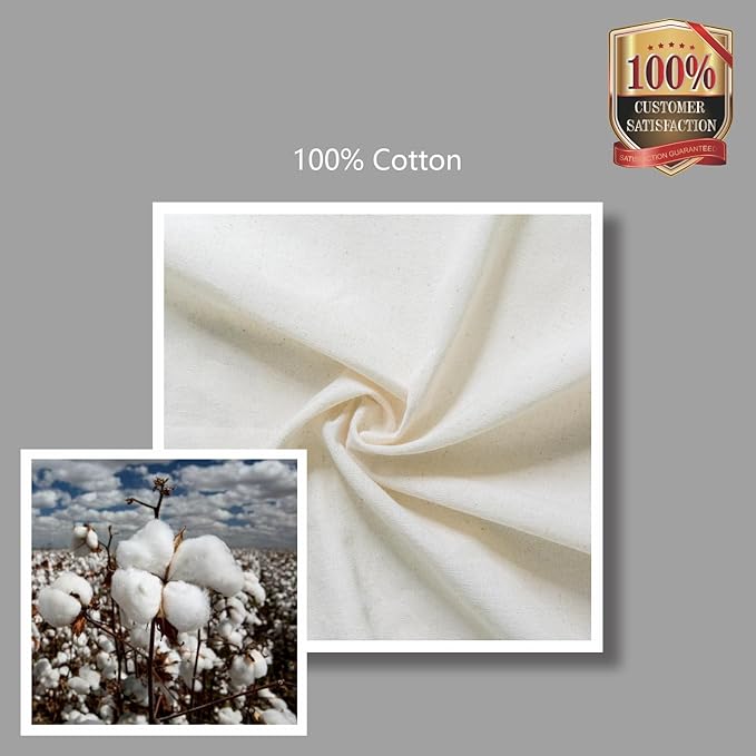 TOPDesign 24-Pack Economical 16"x15" Cotton Tote Bag, Lightweight Medium Reusable Grocery Shopping Cloth Bags, Suitable for DIY, Advertising, Promotion, Gift, Activity