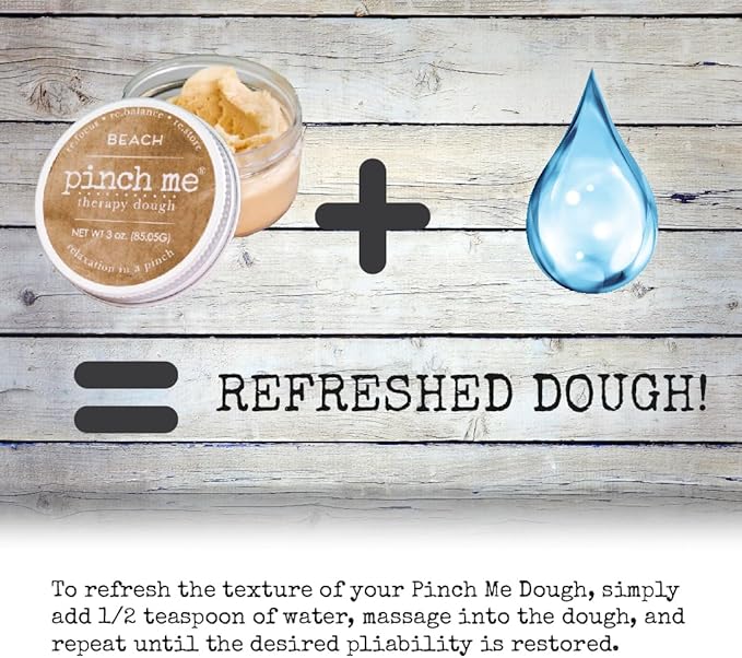 Pinch Me Therapy Dough - Holistic Aromatherapy Stress Relieving Putty - 10 Ounce (Peachy)