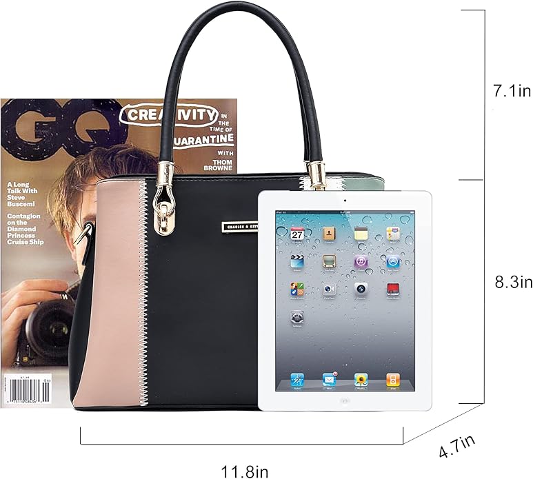 KURGOOL Women Purses and Handbags Top Handle Satchel Shoulder Bags Messenger Tote Bag for Ladie