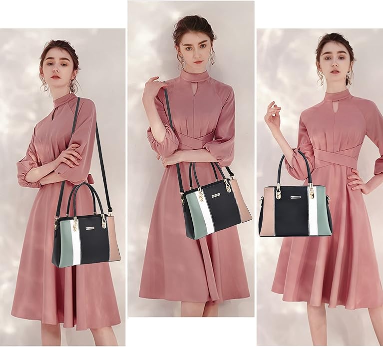 KURGOOL Women Purses and Handbags Top Handle Satchel Shoulder Bags Messenger Tote Bag for Ladie