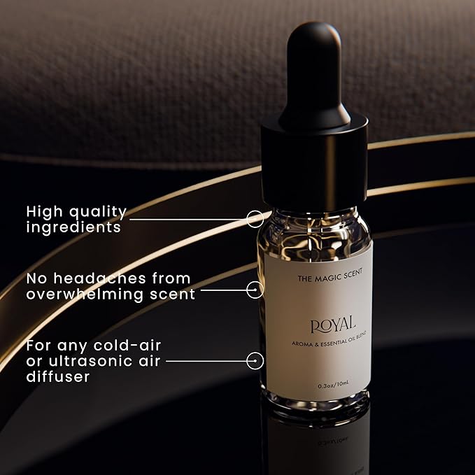 Magic Scent Royal Diffuser Oil - Cold-Air & Ultrasonic Scented Oil for Diffusers Inspired by The Ritz Hotel, London - Essential Oils for Aromatherapy (10 ml)