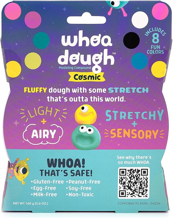 Whoa Dough Air Dry Clay Cosmic Colors by Chuckle & Roar