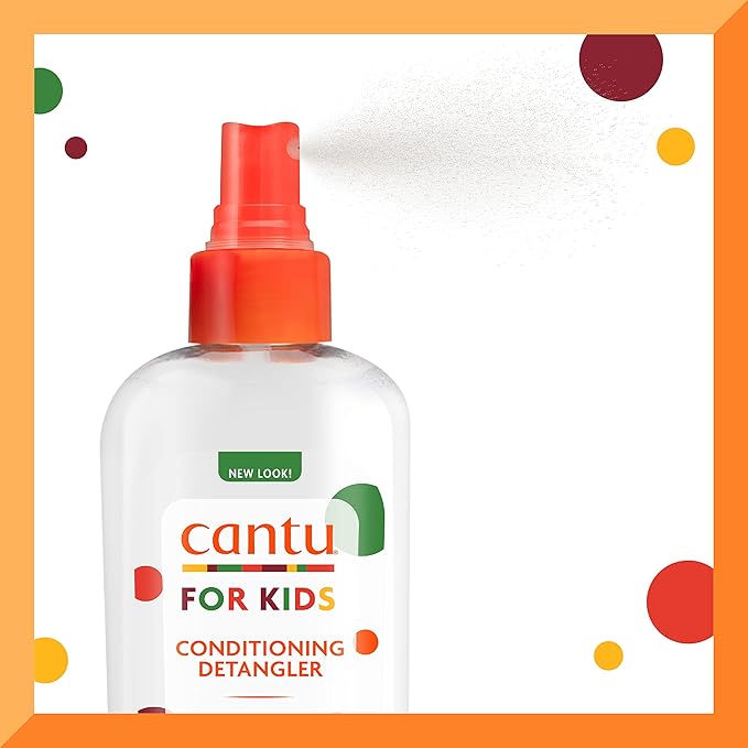 Cantu Care for Kids Paraben & Sulfate-free Conditioning Detangler with Shea Butter, 6 fl oz (Pack of 3)