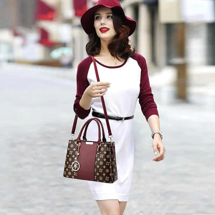 KURGOOL Women Purses and Handbags Top Handle Satchel Shoulder Bags Messenger Tote Bag for Ladie