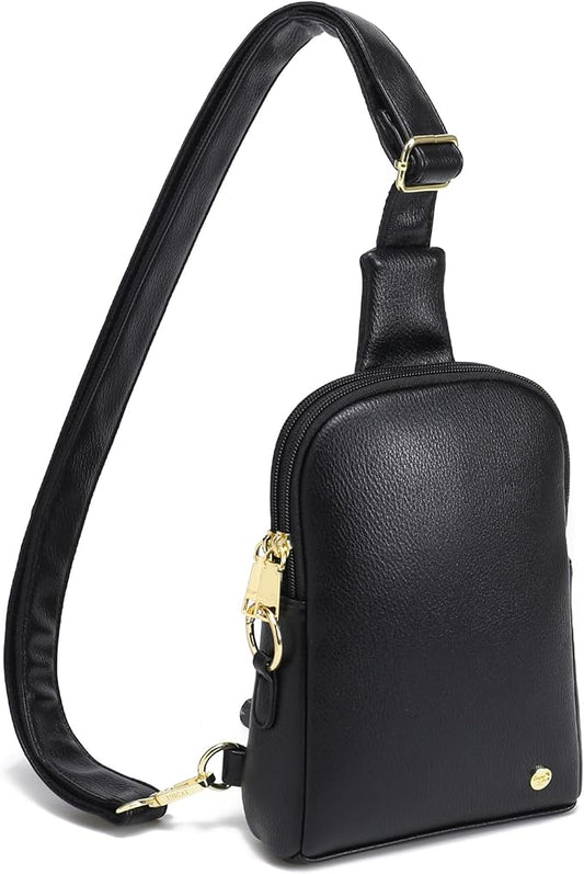 INICAT Travel Small Sling Bag Leather Crossbody Bags for Women Fanny Packs Cross Body Bag for Woman Cross Body Purses