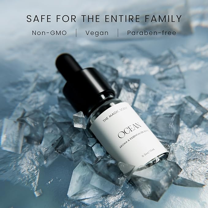 Ocean Diffuser Oil - Cold-Air & Ultrasonic Scented Oils for Diffuser Inspired by Bali - Essential Oils for Diffusers Aromatherapy - 0.34 Fl Oz, 10 ml