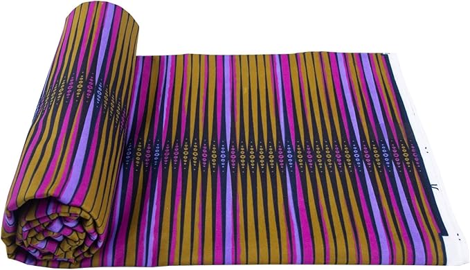 African Fabric 6 Yards Polyester Ankara Print Fabric for Sewing DIY Craft Projects Party Clothing M9