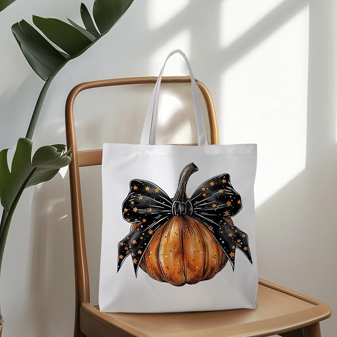 Halloween Tote Bag, Halloween Gifts for Women, Horror Tote Bag, Reusable Grocery Bags Shopping Bags