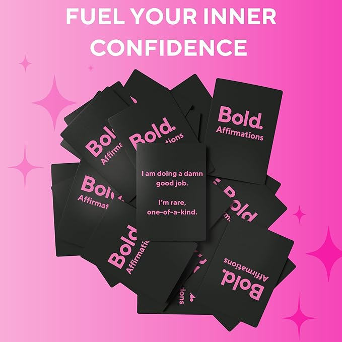 Badass Affirmation Cards - 100 Daily Motivational and Inspirational Affirmations for Women - Gifts for Women, Best Friend, and Self Care