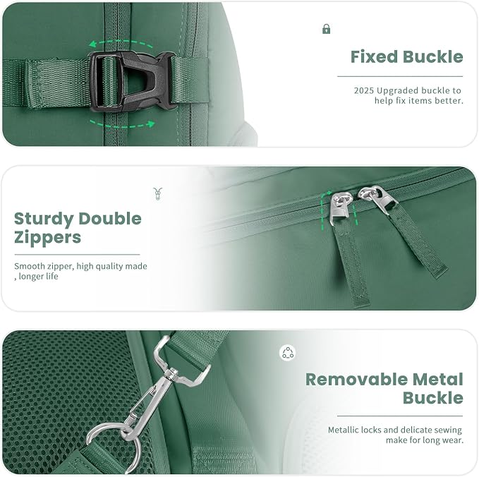 Travel laptop Backpack for Women, Personal Item Size Flight Approved, 16 Inch Laptop Bag with Multi-Pockets, Hiking Backpack, Waterproof Carry On Backpack Casual Daypack Backpack