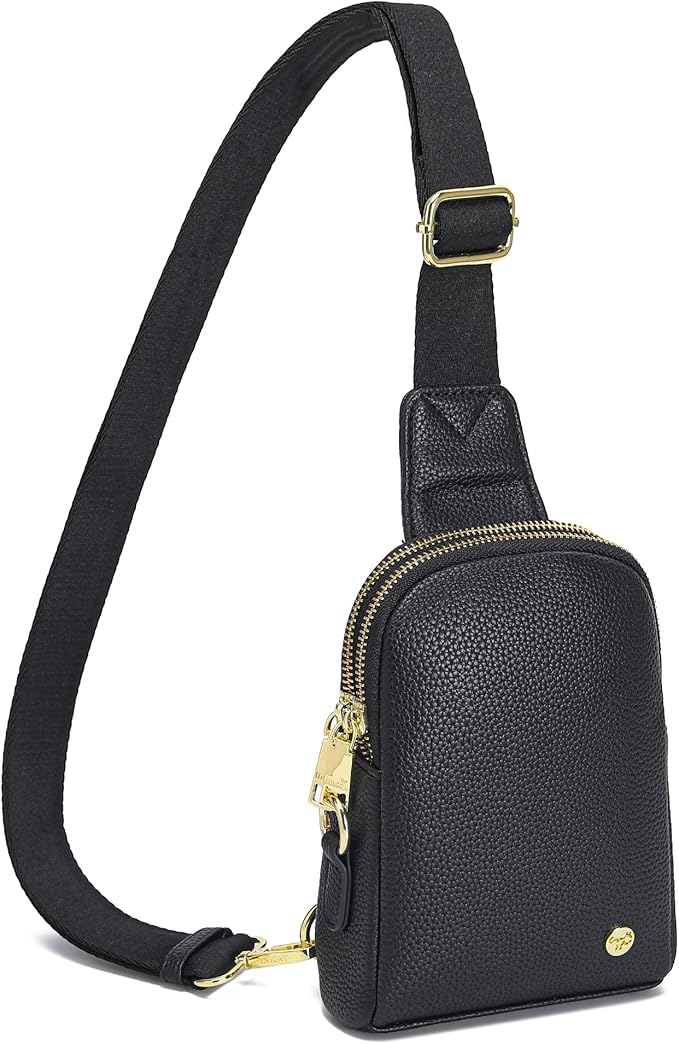 INICAT Travel Small Sling Bag Leather Crossbody Bags for Women Fanny Packs Cross Body Bag for Woman Cross Body Purses