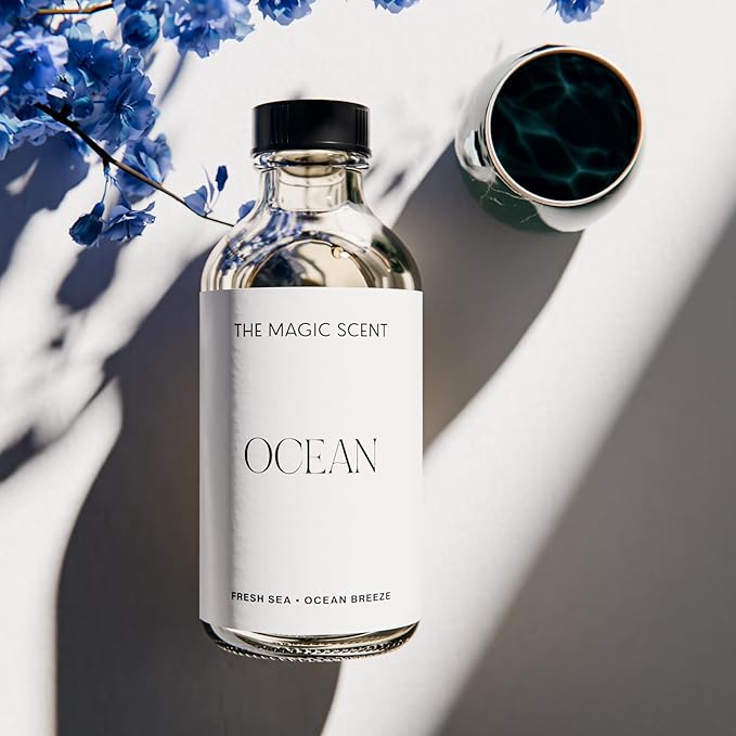 Ocean Diffuser Oil - Hotel & Home Luxury Scents Inspired by Bvlgari Resort, Bali - Oil Scents for Home Designed for Use in All Diffusers - 8.5 fl oz, 250 mL