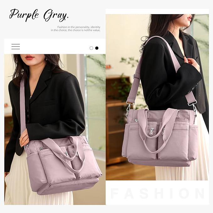 Tote Bag for Women Canvas Handbags for Woman Crossbody Bags with Multiple Pockets