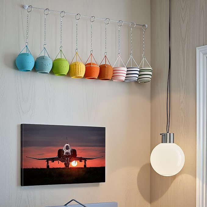 F-4 Phantom Wall Art Canvas with Inner Wooden Frame - Airplane Decor, Aviation & Military Posters for Home & Office decor - Lightweight & Easy to Hang 12x18Inches