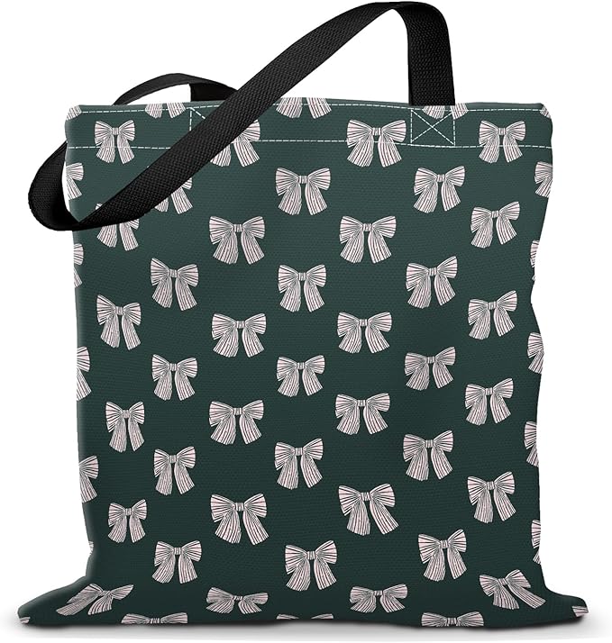 Canvas Tote Bag for Women，Cute Heavy-Duty Shoulder Bag with Zipper Pocket -Travel Tote for Grocery, Gym,Shopping