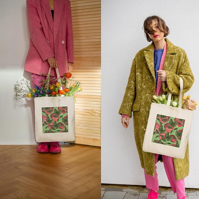 Tote Bag for Women, Canvas Tote Bag with Pockets,Canvas Shopping Bags,Reusable Grocery Bags