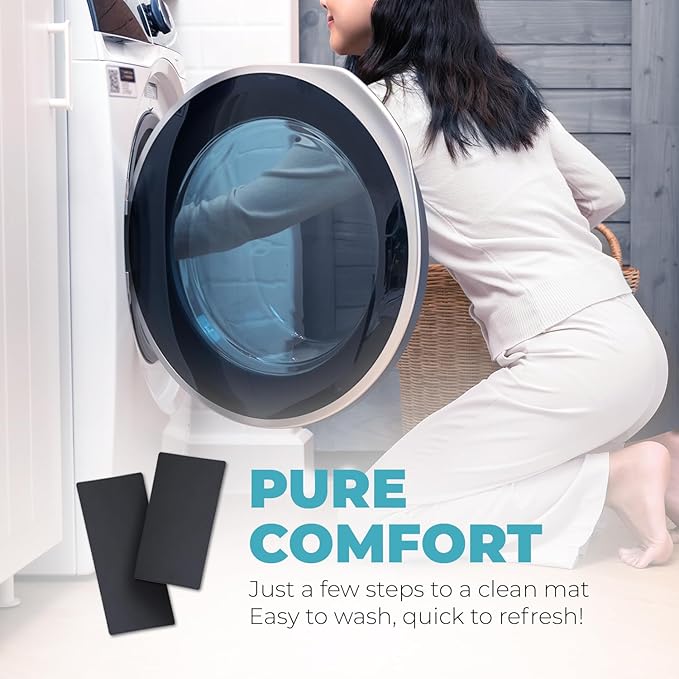 Homergy Bath Mat – Super‑Absorbent & Quick‑Dry with Non‑Slip Rubber Backing, Machine Washable & Odor Resistant – 18x28 in, Black