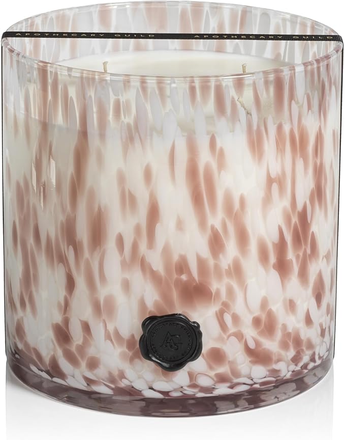 Zodax Apothecary Guild Opal Glass Jar Scented Candle for Home Decor - 3-Wick Large Candle Ideal for The Home - Makes a Great Gift for Women and Men - Rio de Janeiro - 128 Oz.