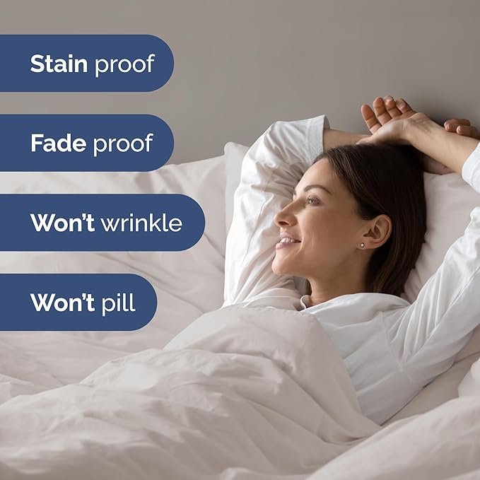 Duvet Cover Full Size Set - Extra Soft Full Size Duvet Cover 80 x 90 with 2 Pillow Shams - Hotel Luxury Easy Care and Fade Free w/Zipper Closures & Ties - Comfy Breathable Bedding Set (Light Grey)