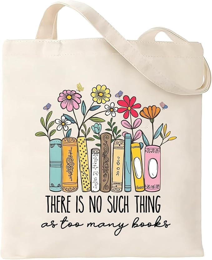 Book Lovers Gifts for Women - Cute Canvas Tote Bag Gifts for Women Adults, Book Lovers, Librarians&Readers,Perfect for Bookish Gifts,Mothers Day