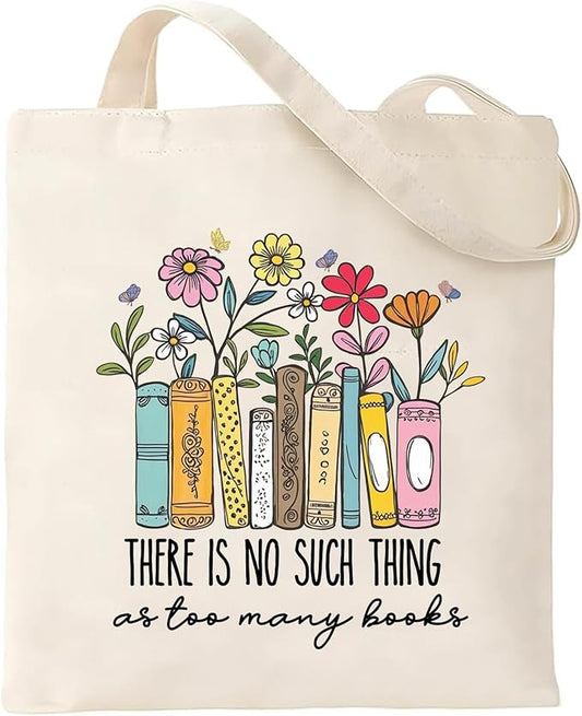 Book Lovers Gifts for Women - Cute Canvas Tote Bag Gifts for Women Adults, Book Lovers, Librarians&Readers,Perfect for Bookish Gifts,Mothers Day