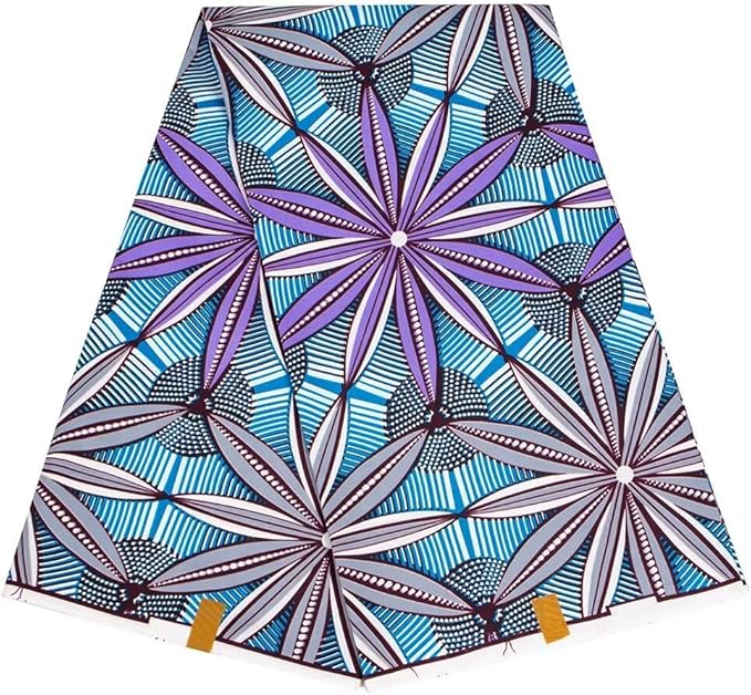 African Fabric 6 Yard Printed Wax Cloth African Ankara Fabric for Party Dress