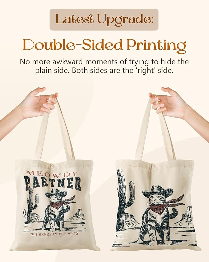 Canvas Tote Bag for Women - Aesthetic Canvas Totes with Pockets Cute Reusable Cloths Ladies Shoulder Bag