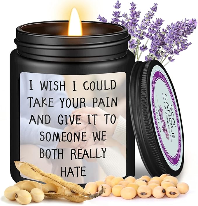 Get Well Soon/Feel Better Gifts for Women Men, Inspirational Candles, Consolation Gift, Mercy, Cheer Up, Condolence Gifts for Women Men