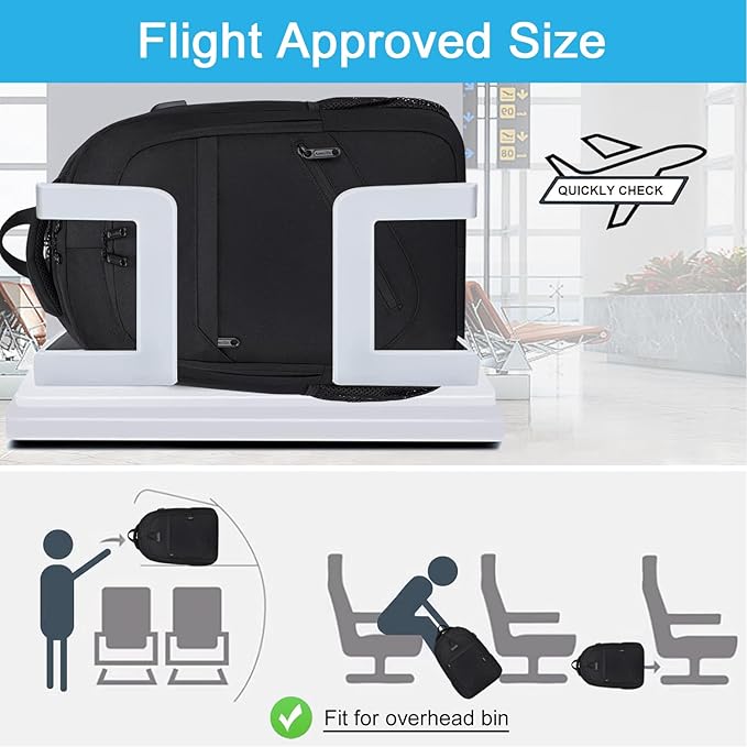 Asenlin Travel Laptop Backpack for Women & Men,Water Resistant Business Slim Sturdy Laptops Backpack with USB Charging Port,Fits 15.6 Inch Notebook College School Computer Bag-Black